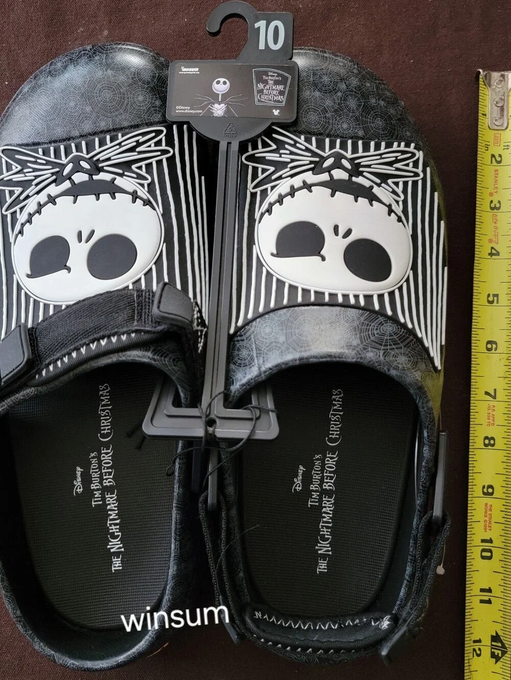 Men's Ground Up Nightmare Before Christmas Clog Sandal Shoes Disney Size 10 New